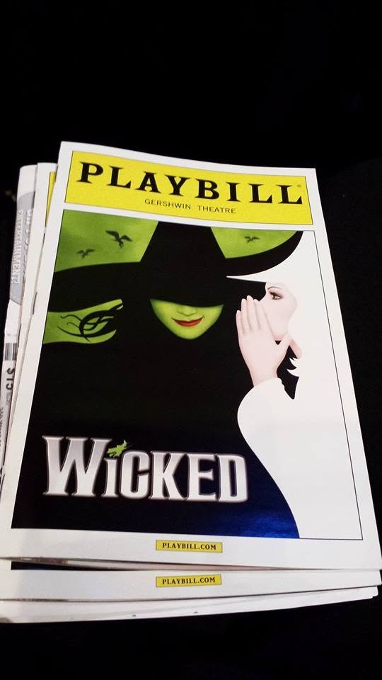 Our Wicked Playbills, second row center