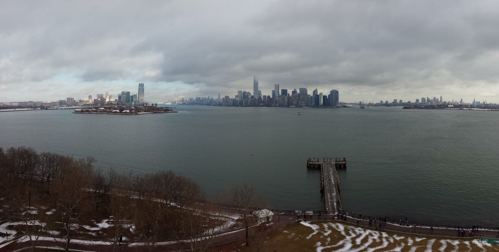 Manhattan from the Statue of Liberty pedestal