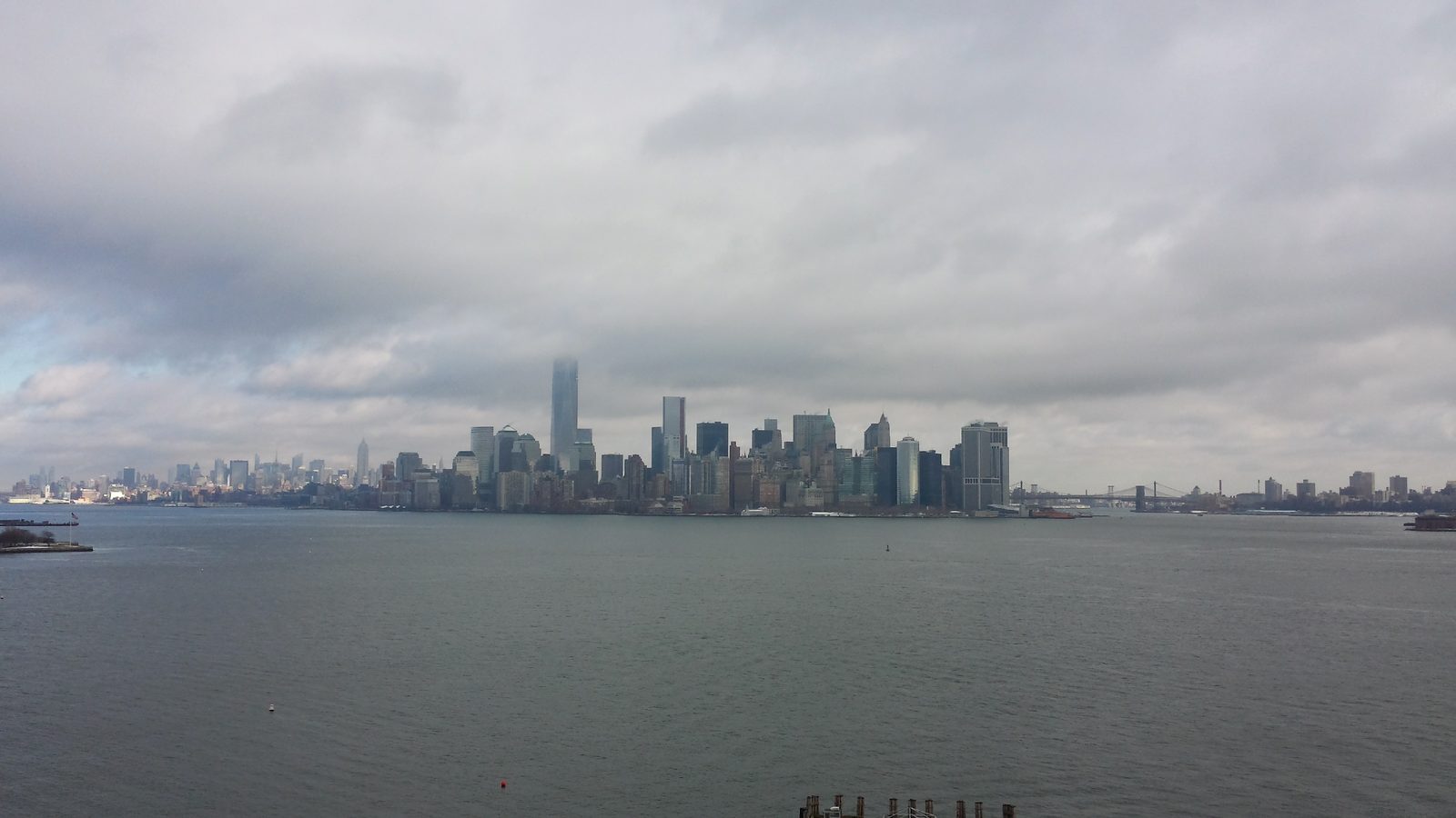 Manhattan skyline from Liberty Island