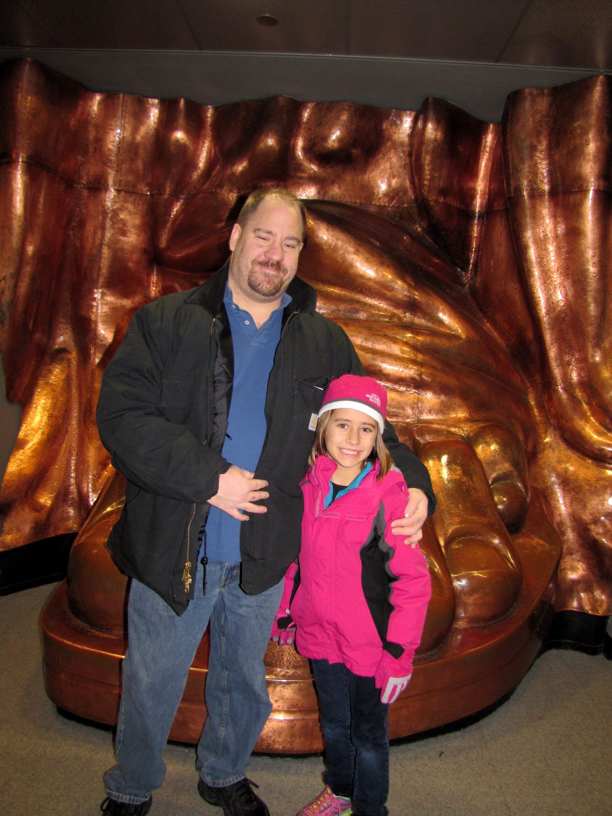 Lisa and Michael in the pedestal museum