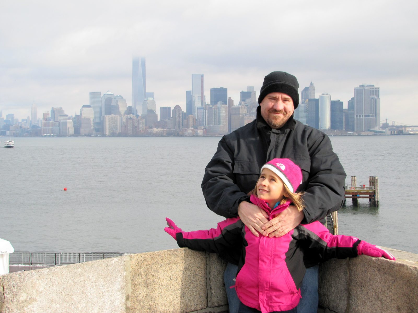 Lisa and me above the harbor
