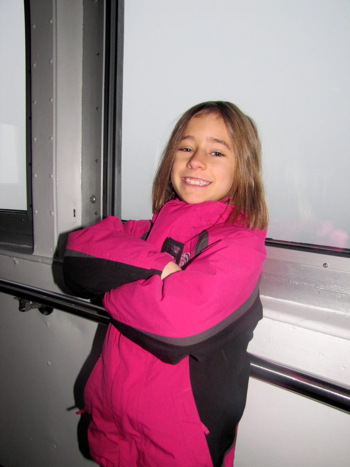 Lisa at the observatory window