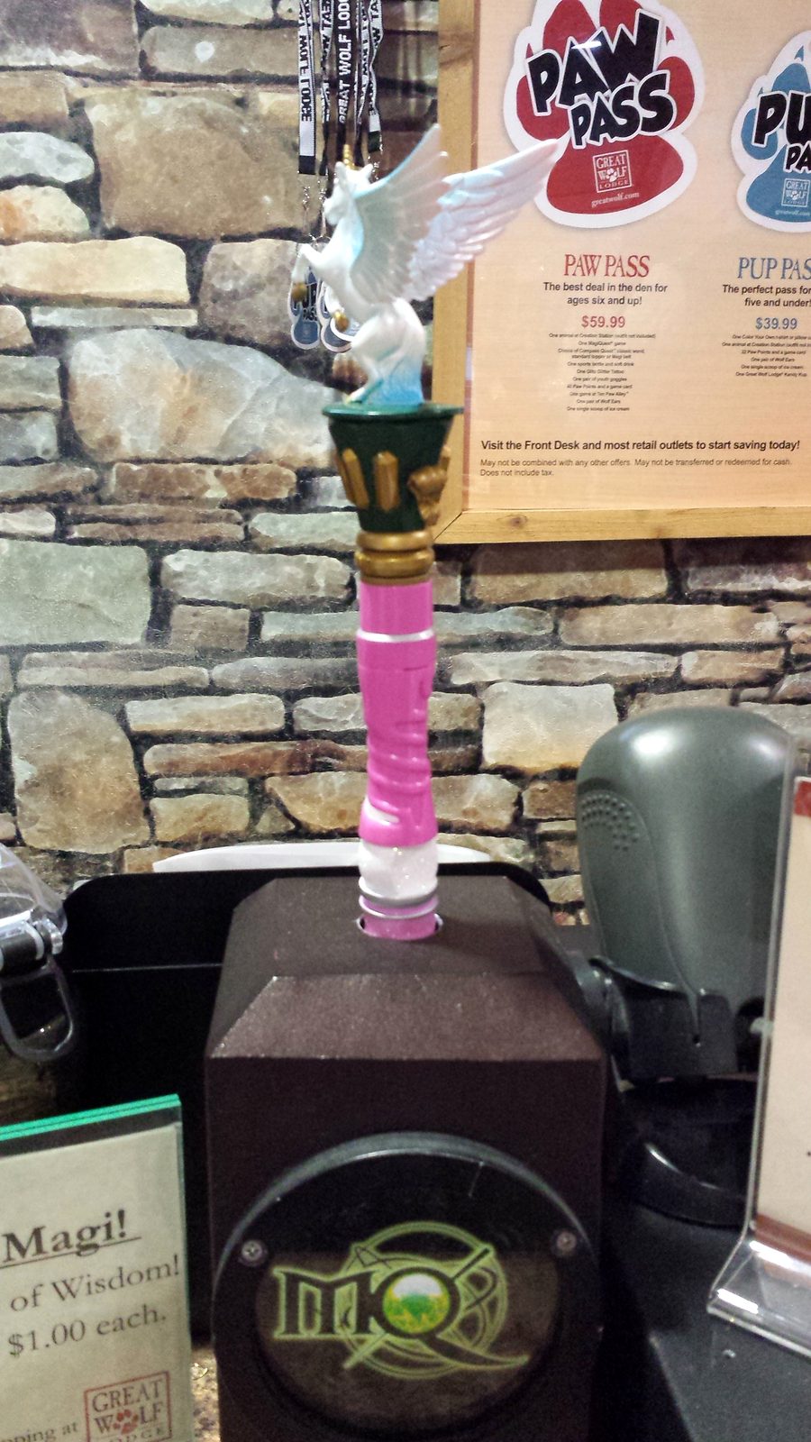 A MagiQuest spellbook prop