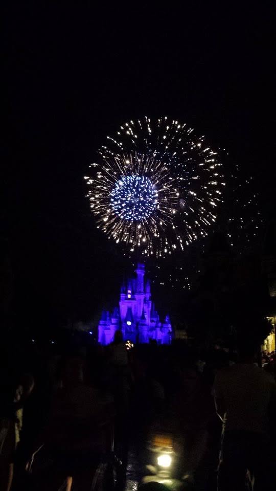 Fireworks over Cinderella Castle