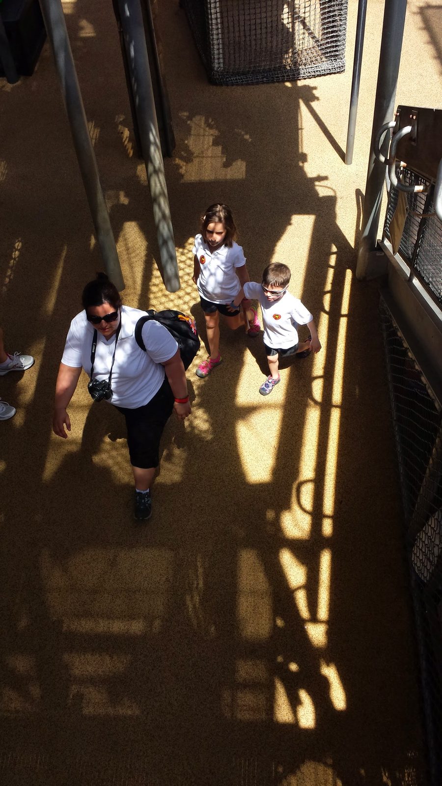 Walking through the Boneyard in DinoLand