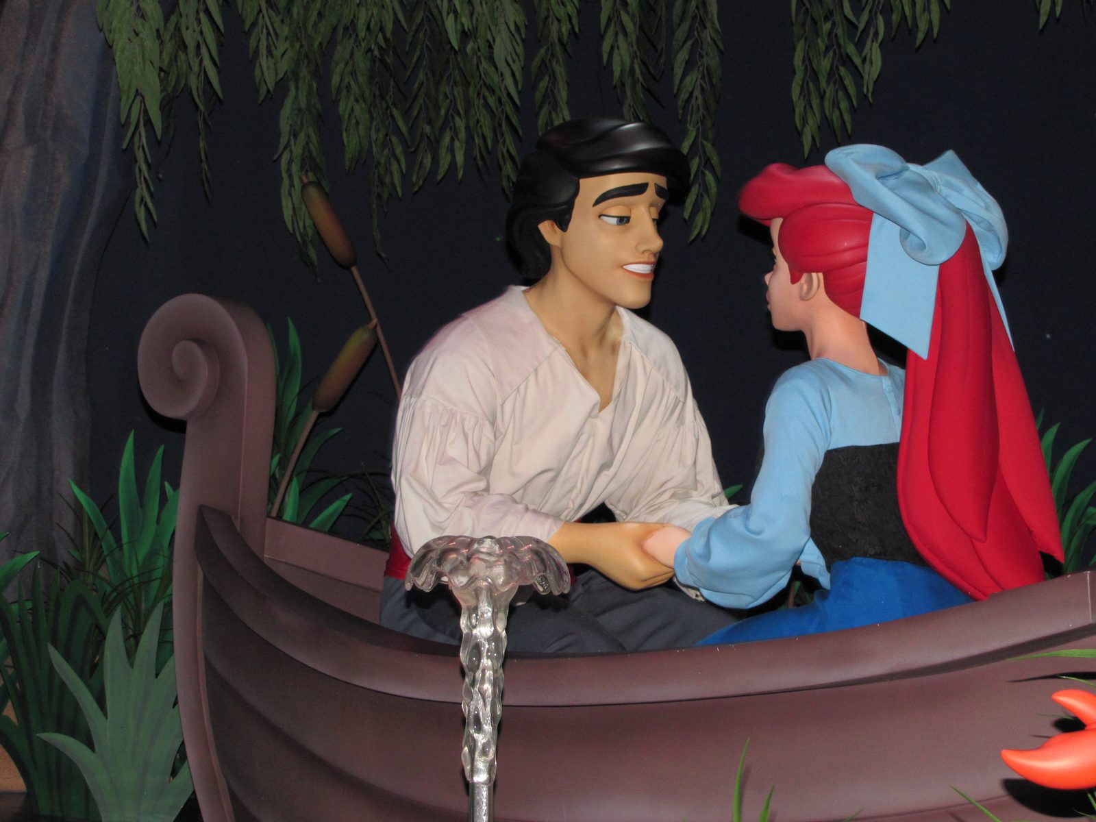 Ariel and Eric on the Little Mermaid ride