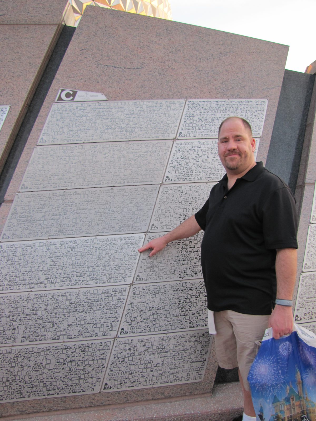 Michael at the Leave a Legacy wall