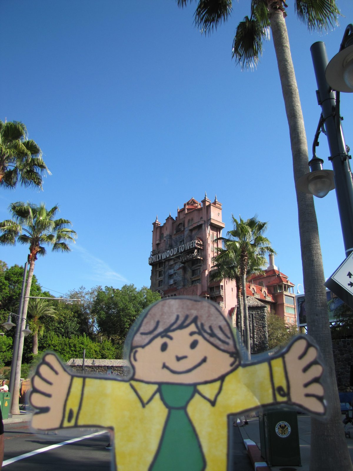 Flat Stanley at the Tower of Terror