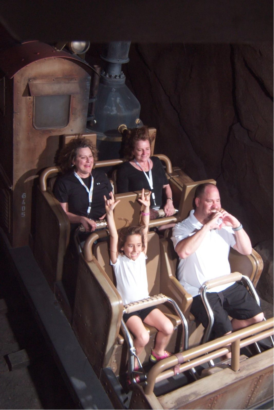Hands up with Lisa on Expedition Everest