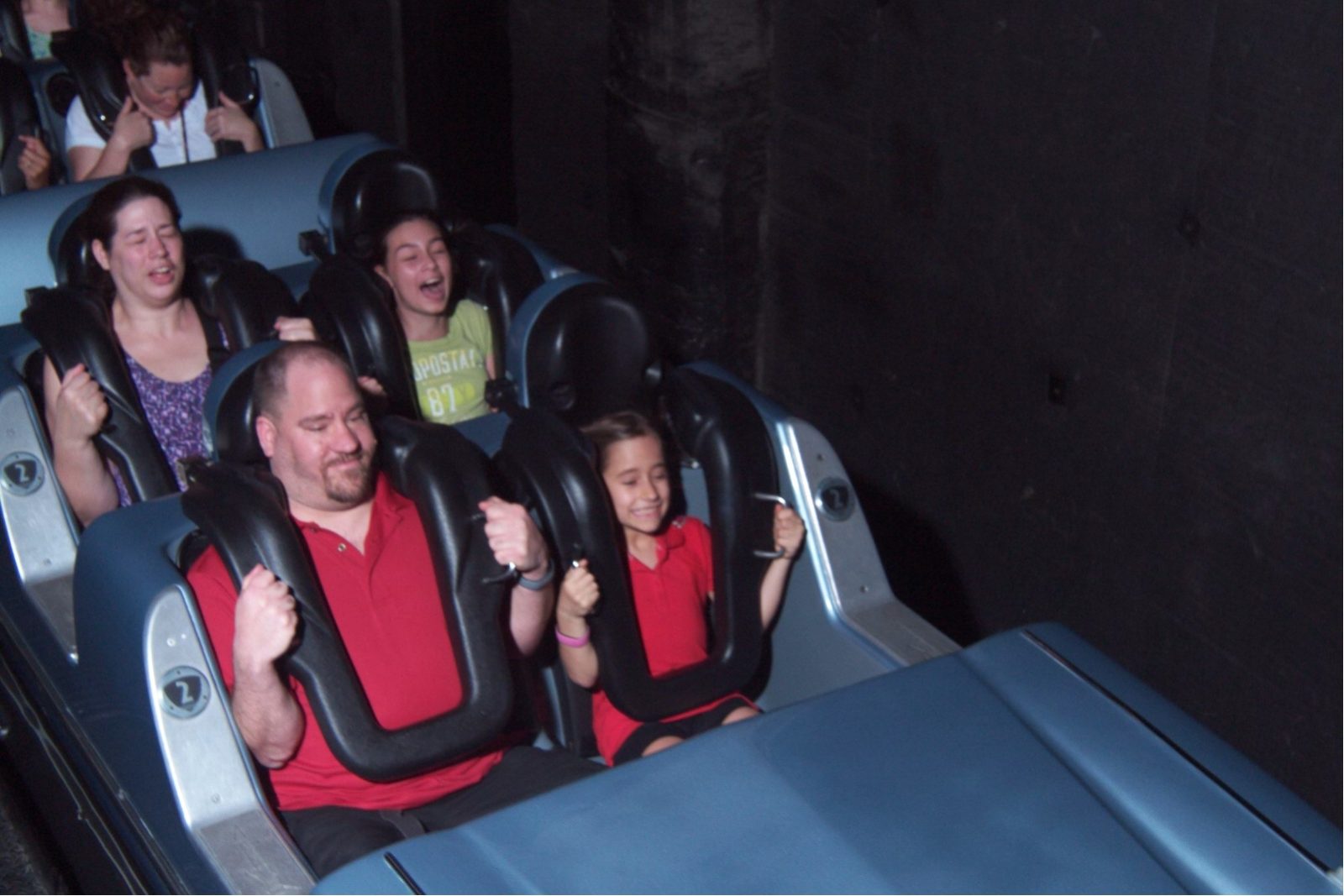 Lisa's first Rock 'n' Roller Coaster