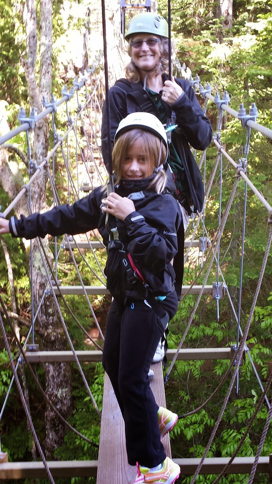 On the ropes course together