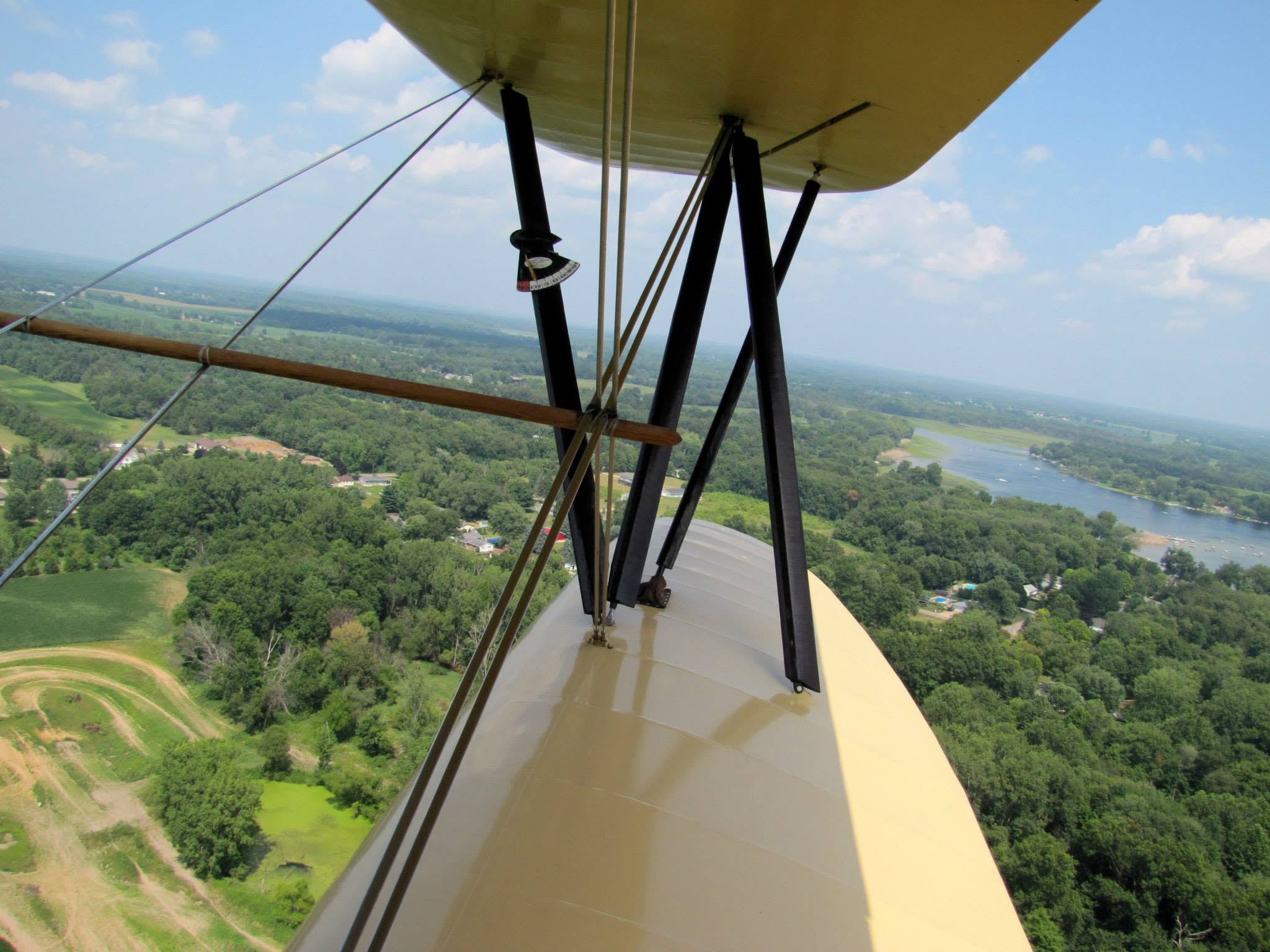 Kalamazoo from the wing of the D-25
