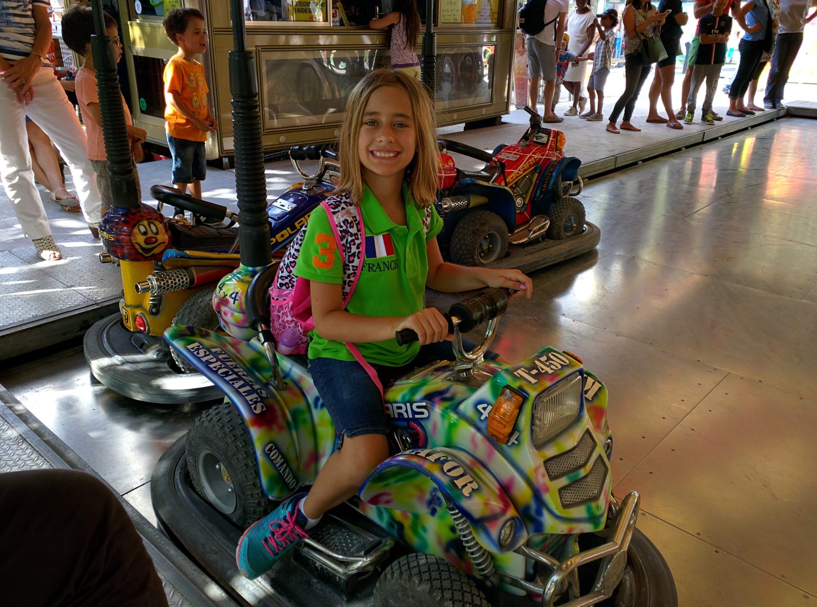 Lisa's turn on the bumper cars