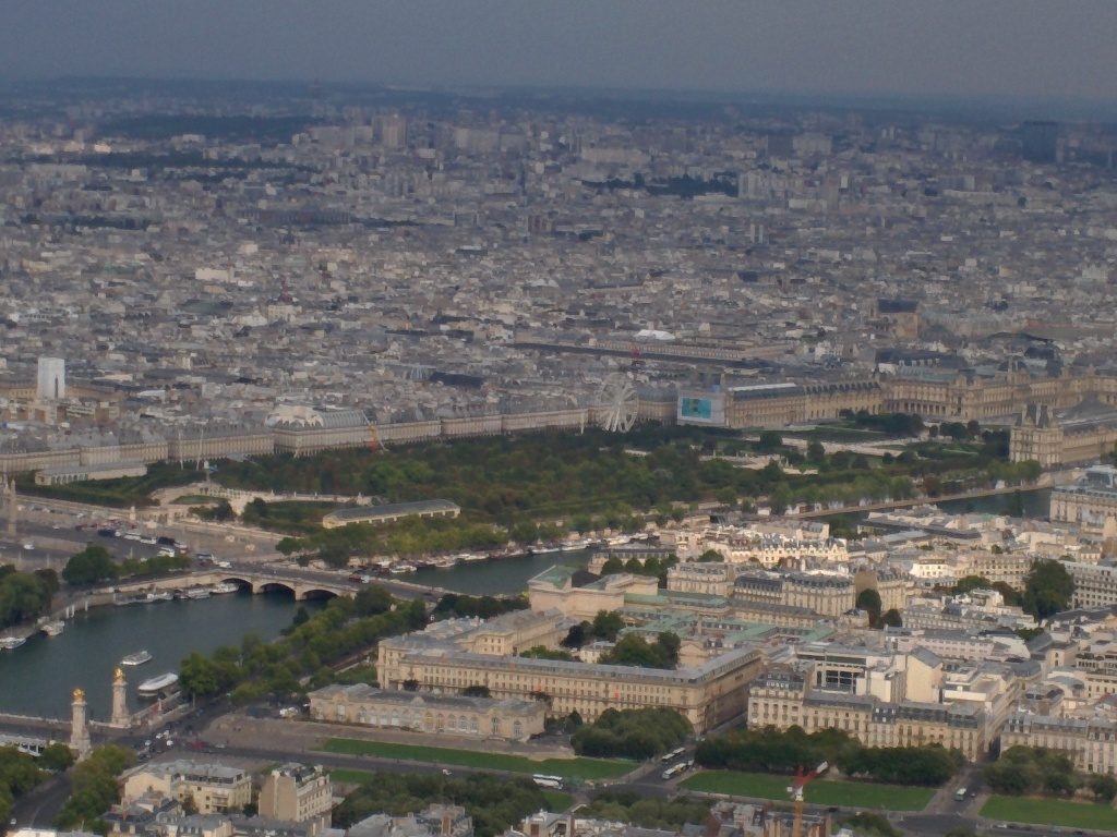 Looking toward the Tuileries from the Tower