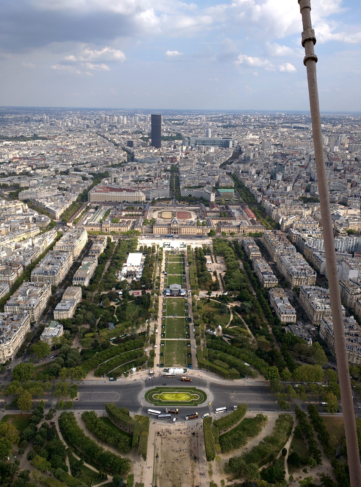 The Champ de Mars from up on the Tower