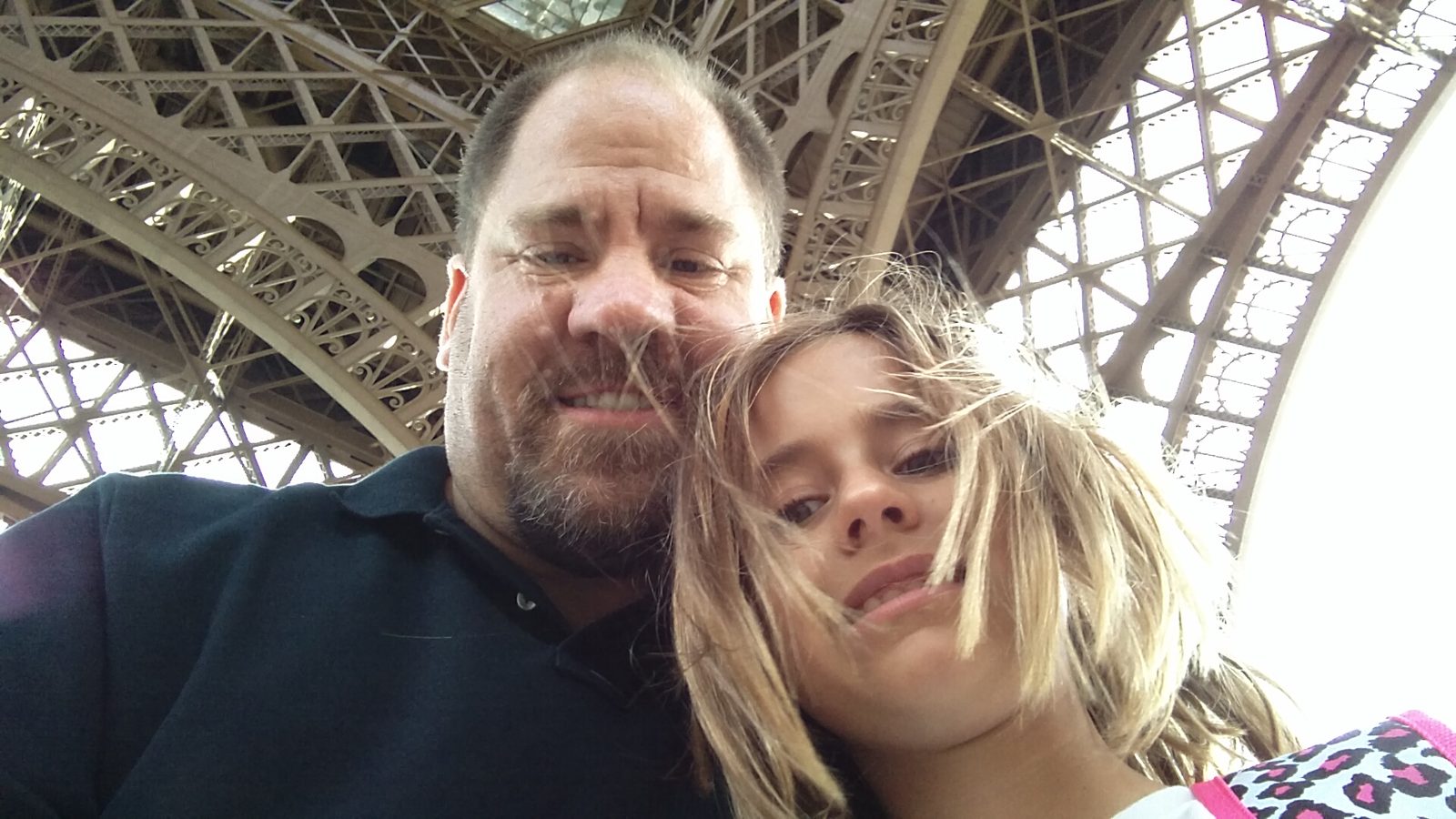 Lisa and me at the top of the Eiffel Tower