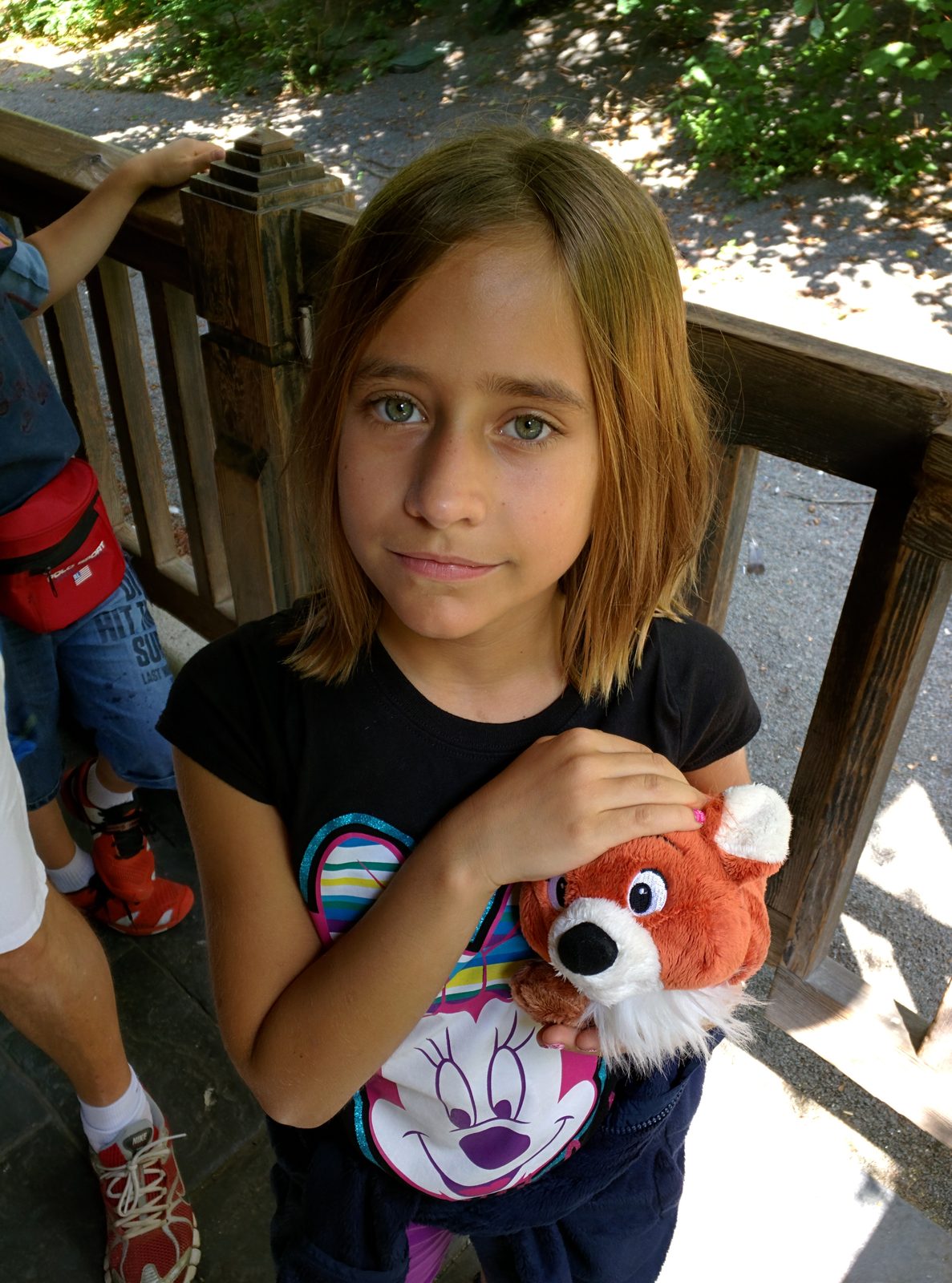 The trip to Disneyland must include a new stuffed pet
