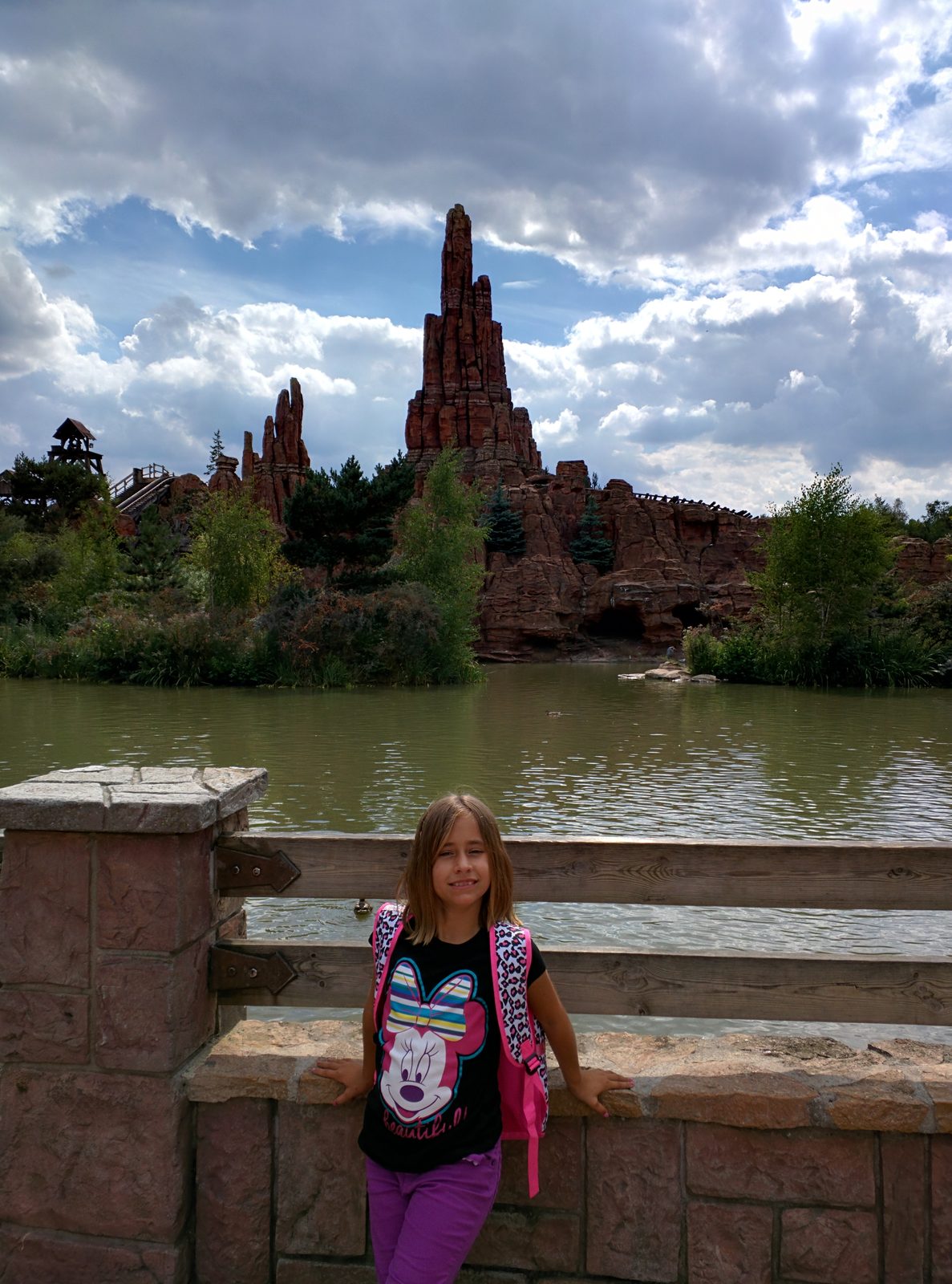 Lisa by the lake at Big Thunder Mountain