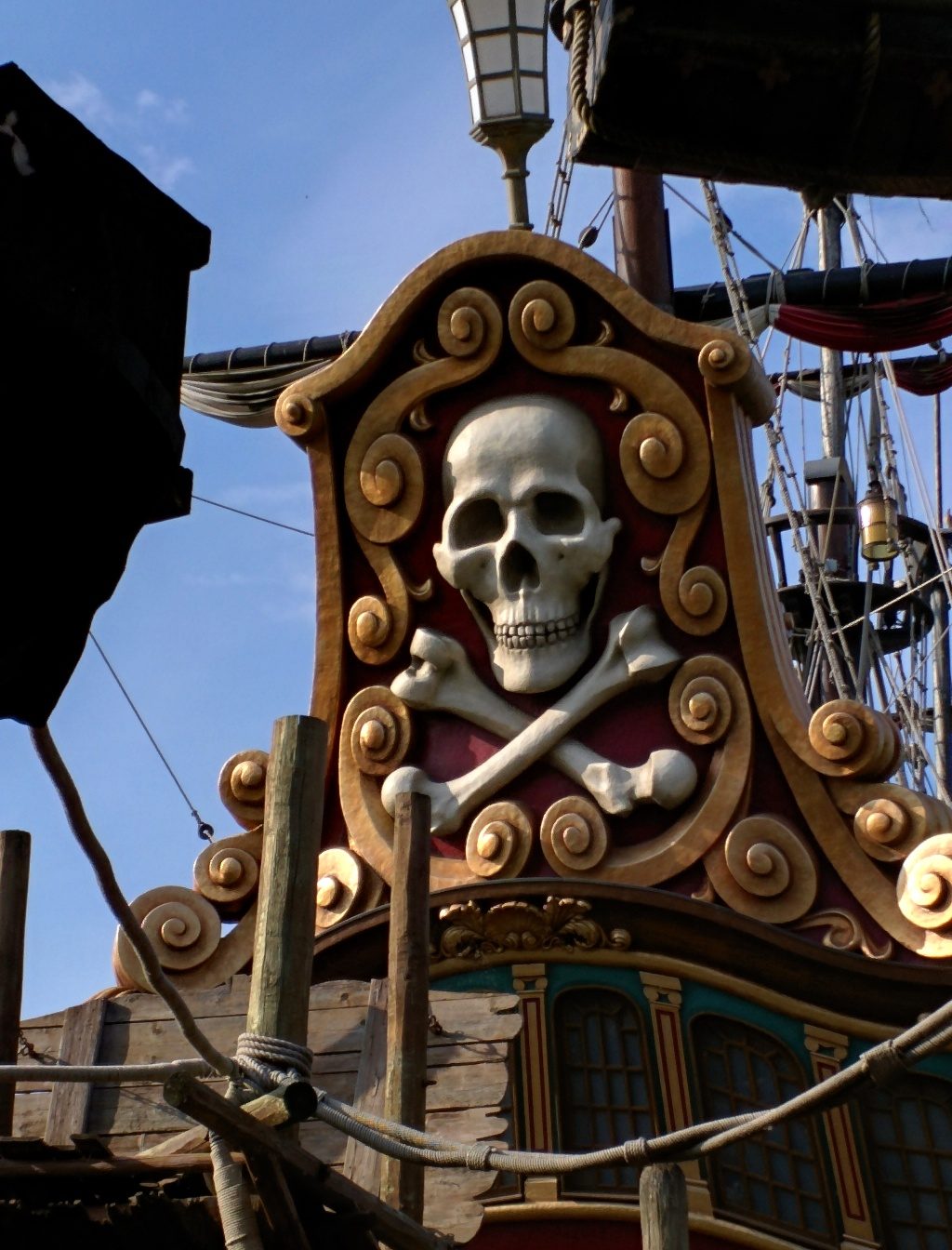The pirate ship in Adventureland