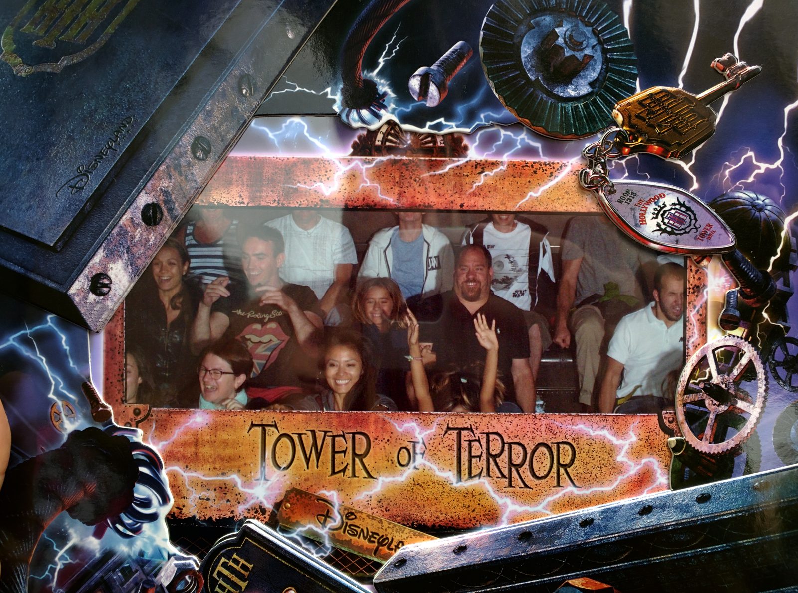 Lisa and me on Tower of Terror