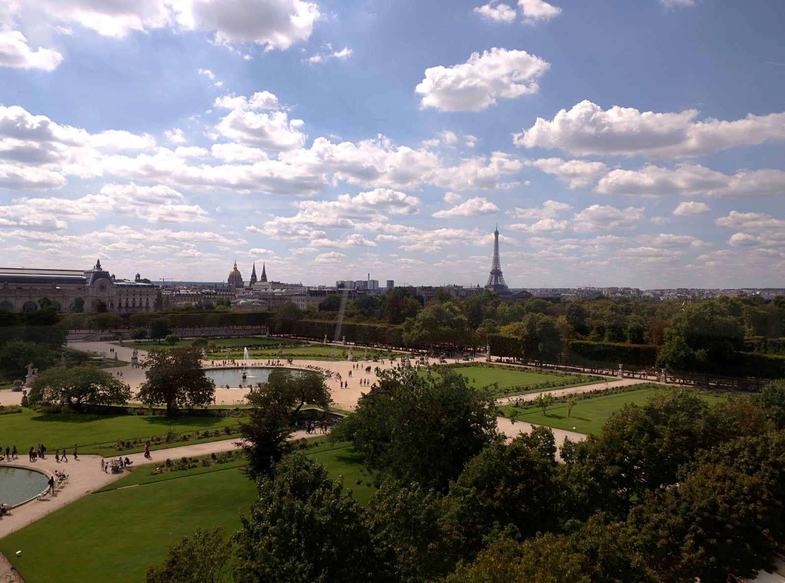 The view from the Ferris wheel