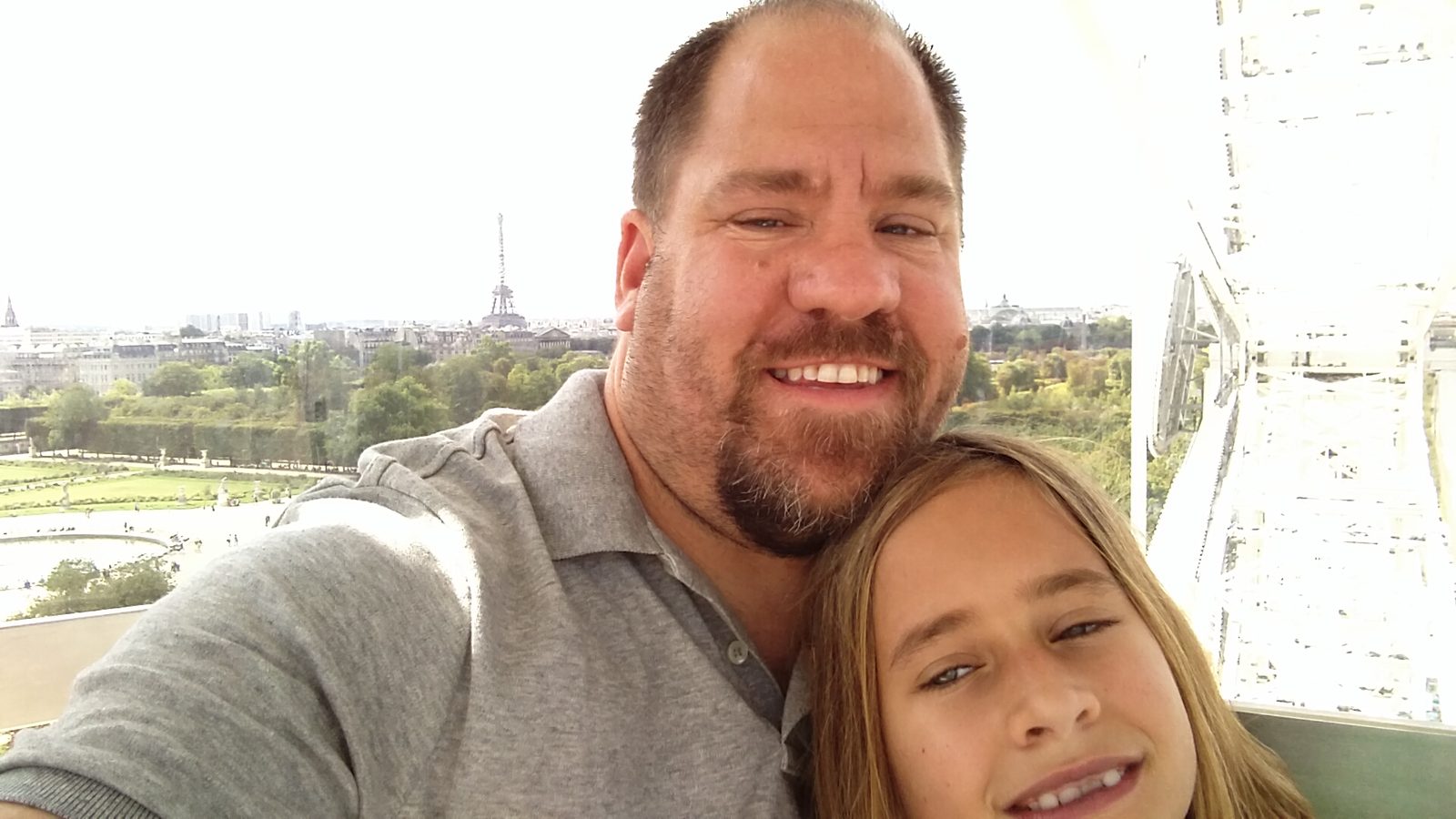 Lisa and me on the Ferris wheel
