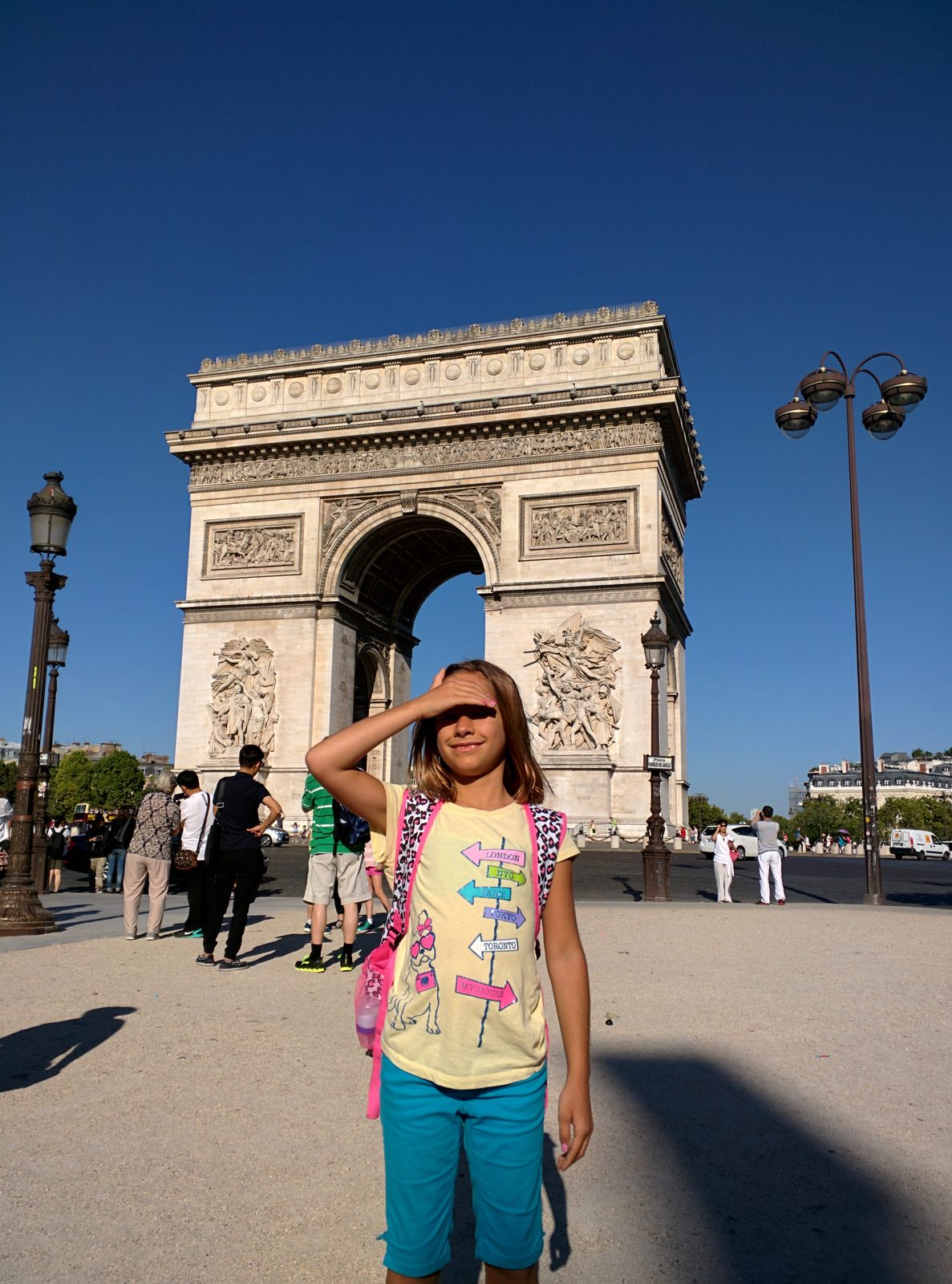 We actually made it to the Arc de Triomphe before it opened, how does that happen?