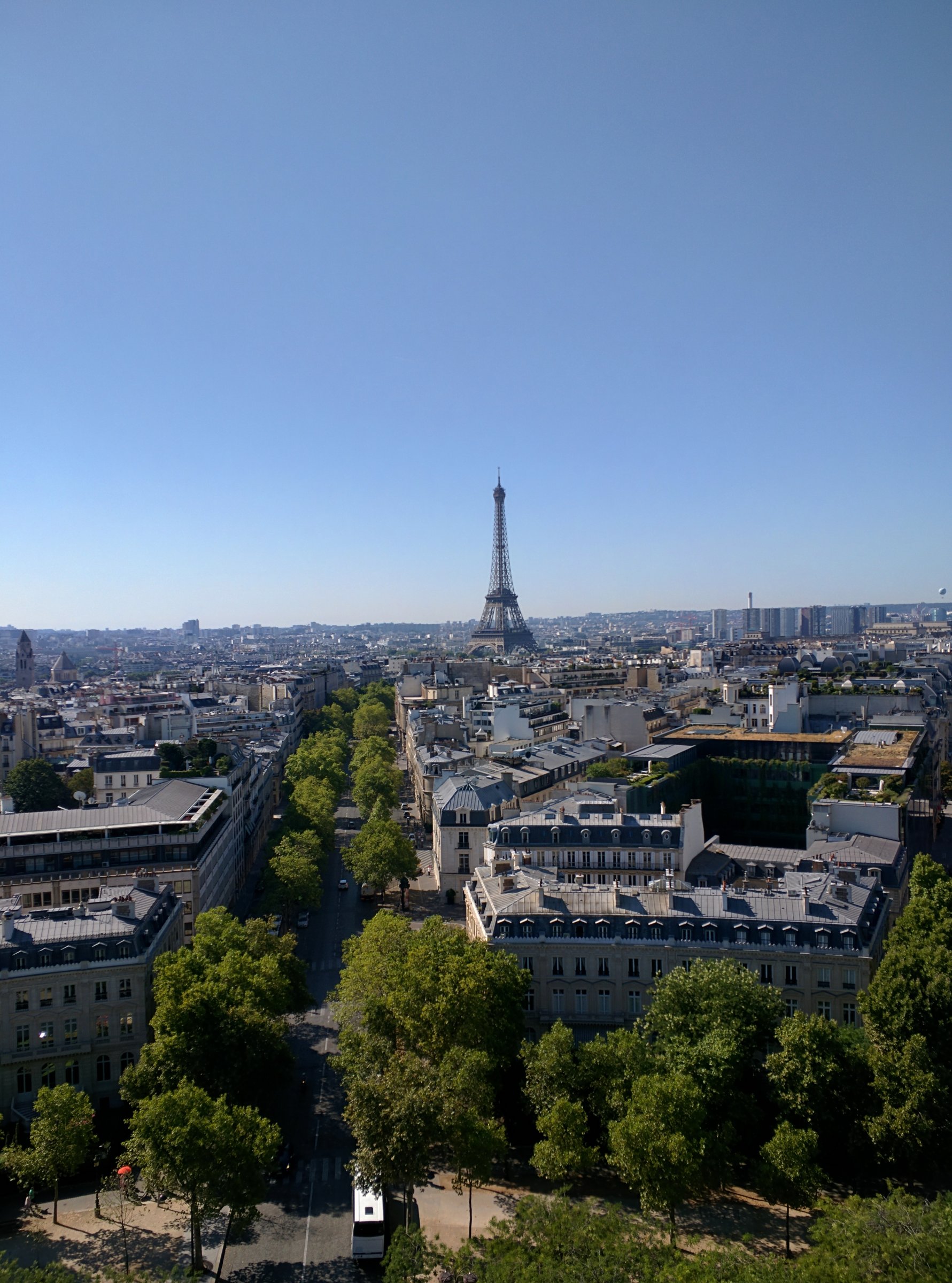 The view from the top of the Arc