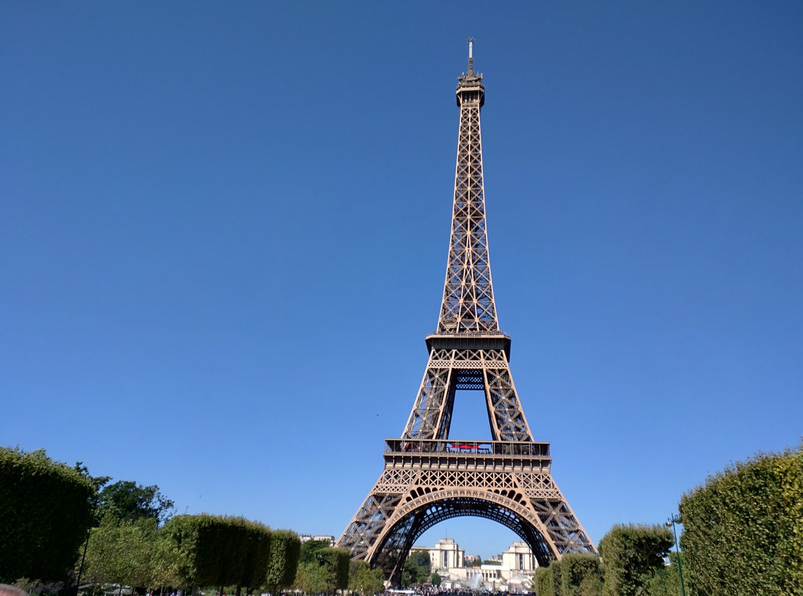 The Eiffel Tower from the Champ de Mars