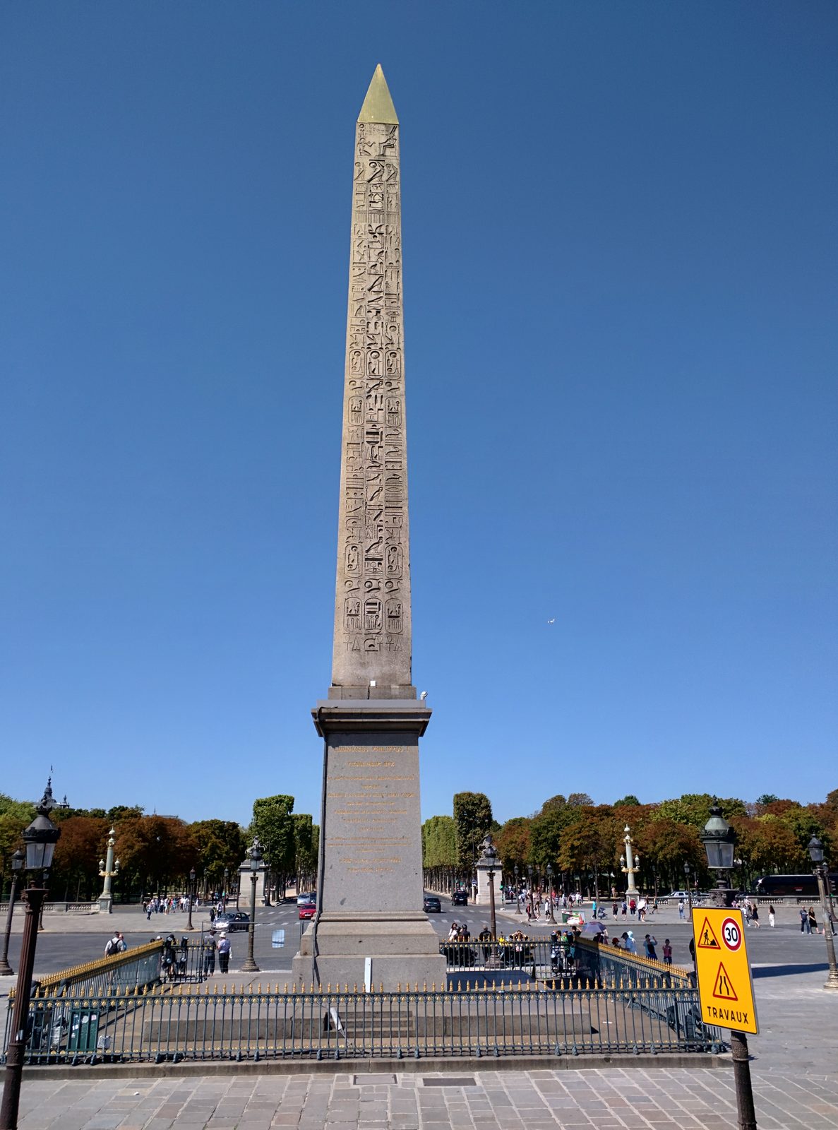The obelisk at Place de la Concorde