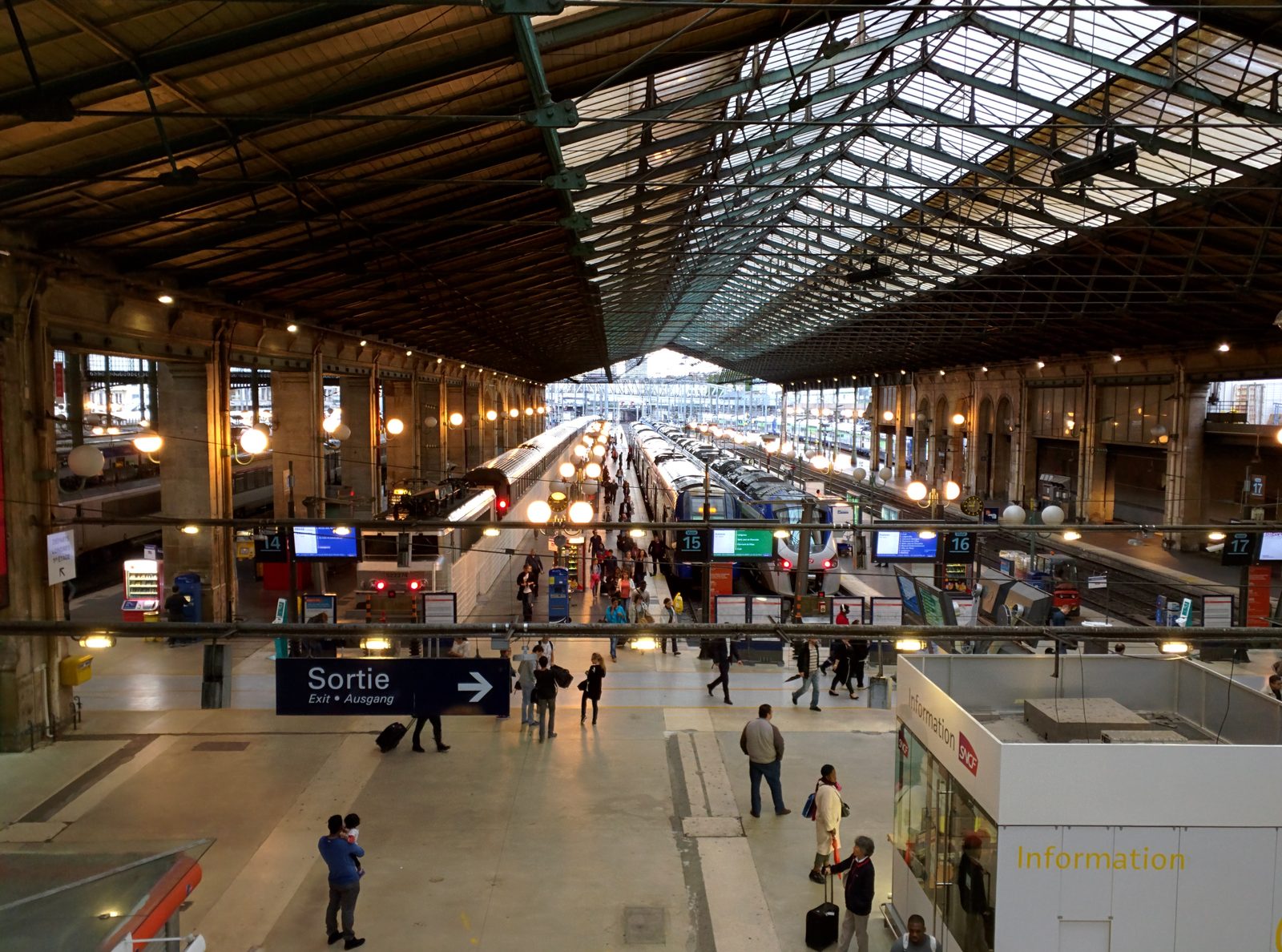 Gare du Nord before the Eurostar