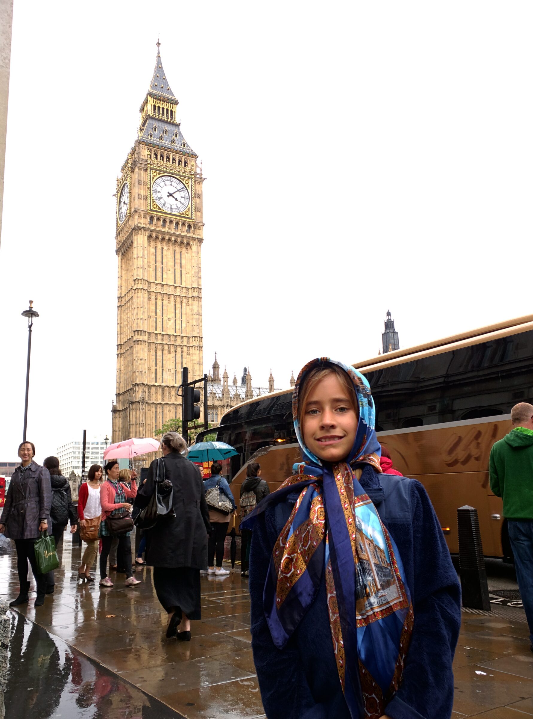 Big Ben in the rain