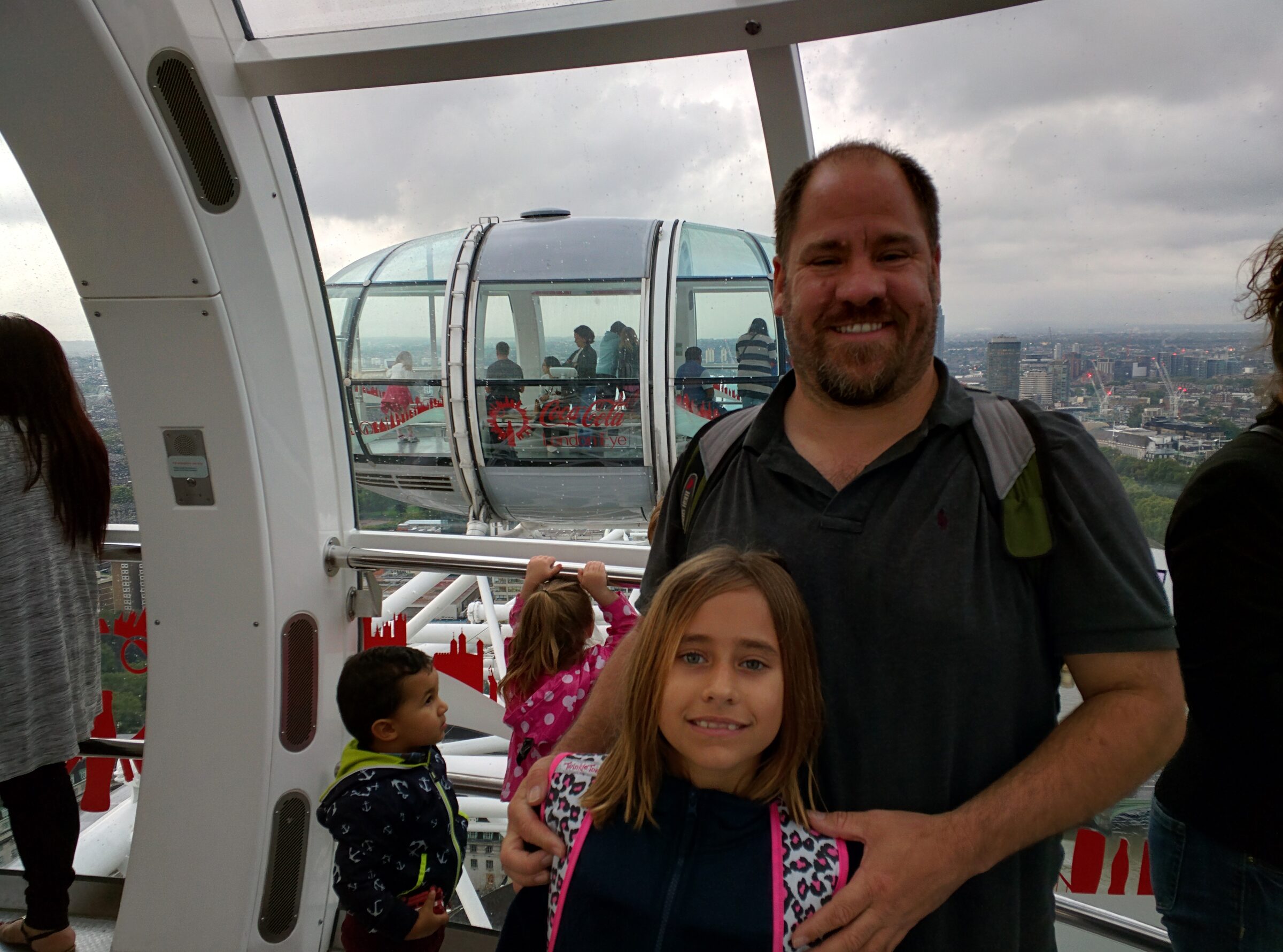 Lisa and me in our pod on the London Eye