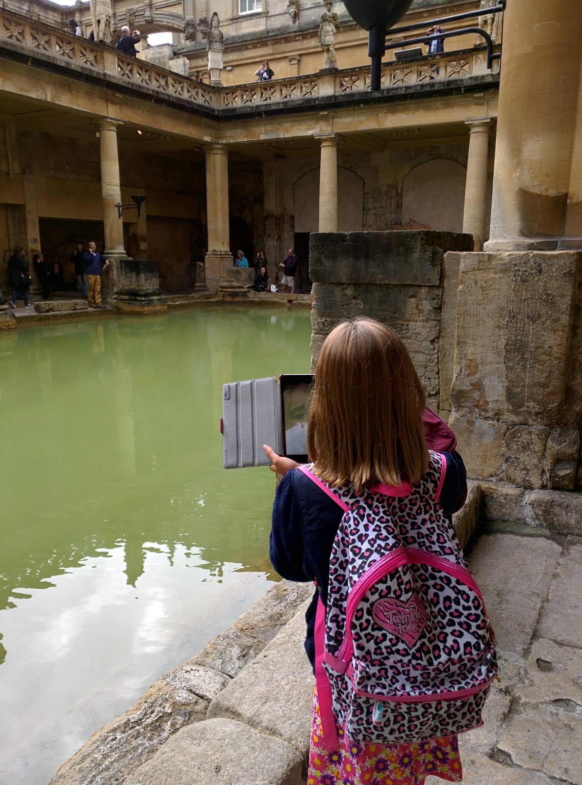 Photographing the Great Bath with an iPad