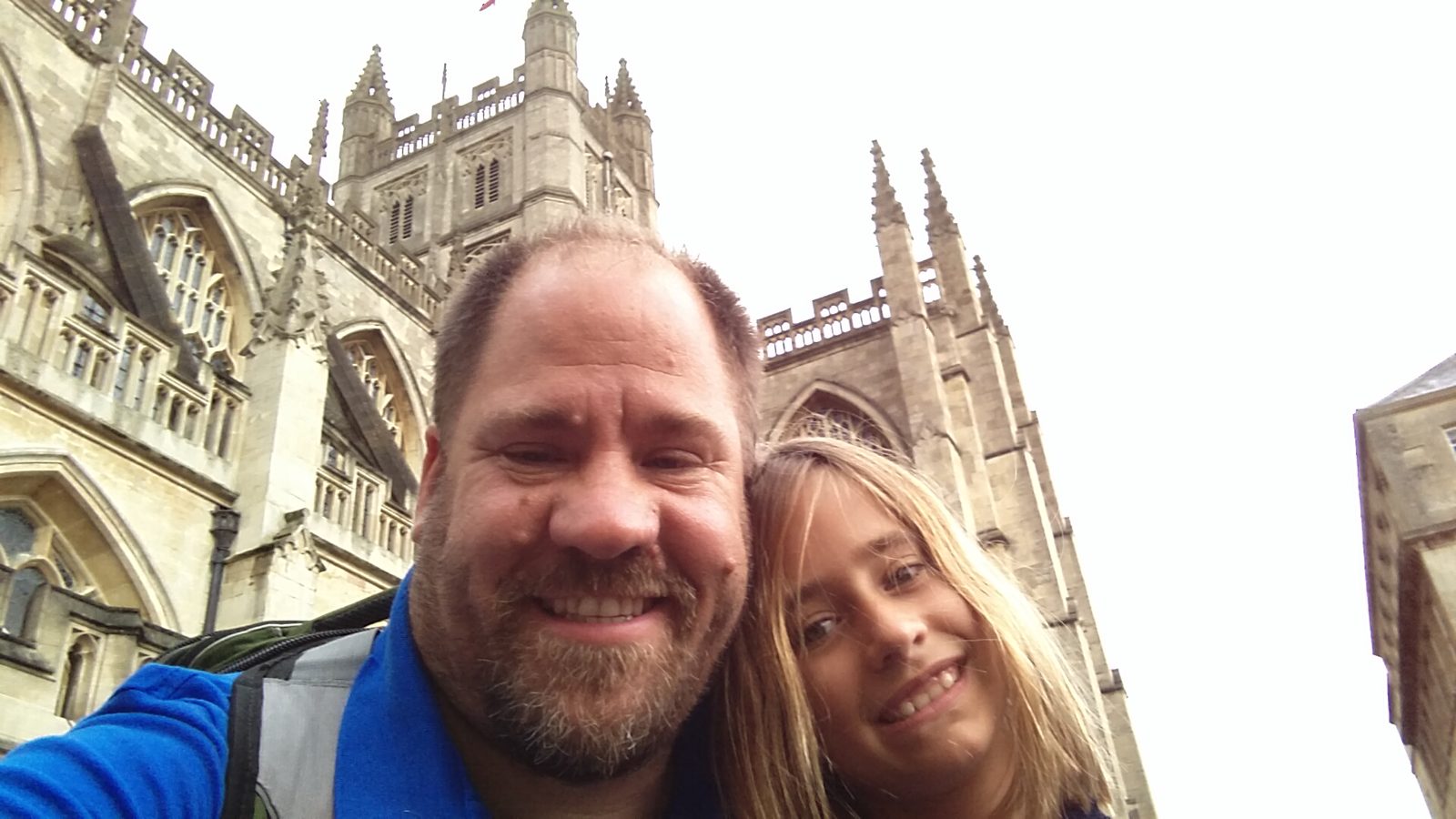 Lisa and me by Bath Abbey