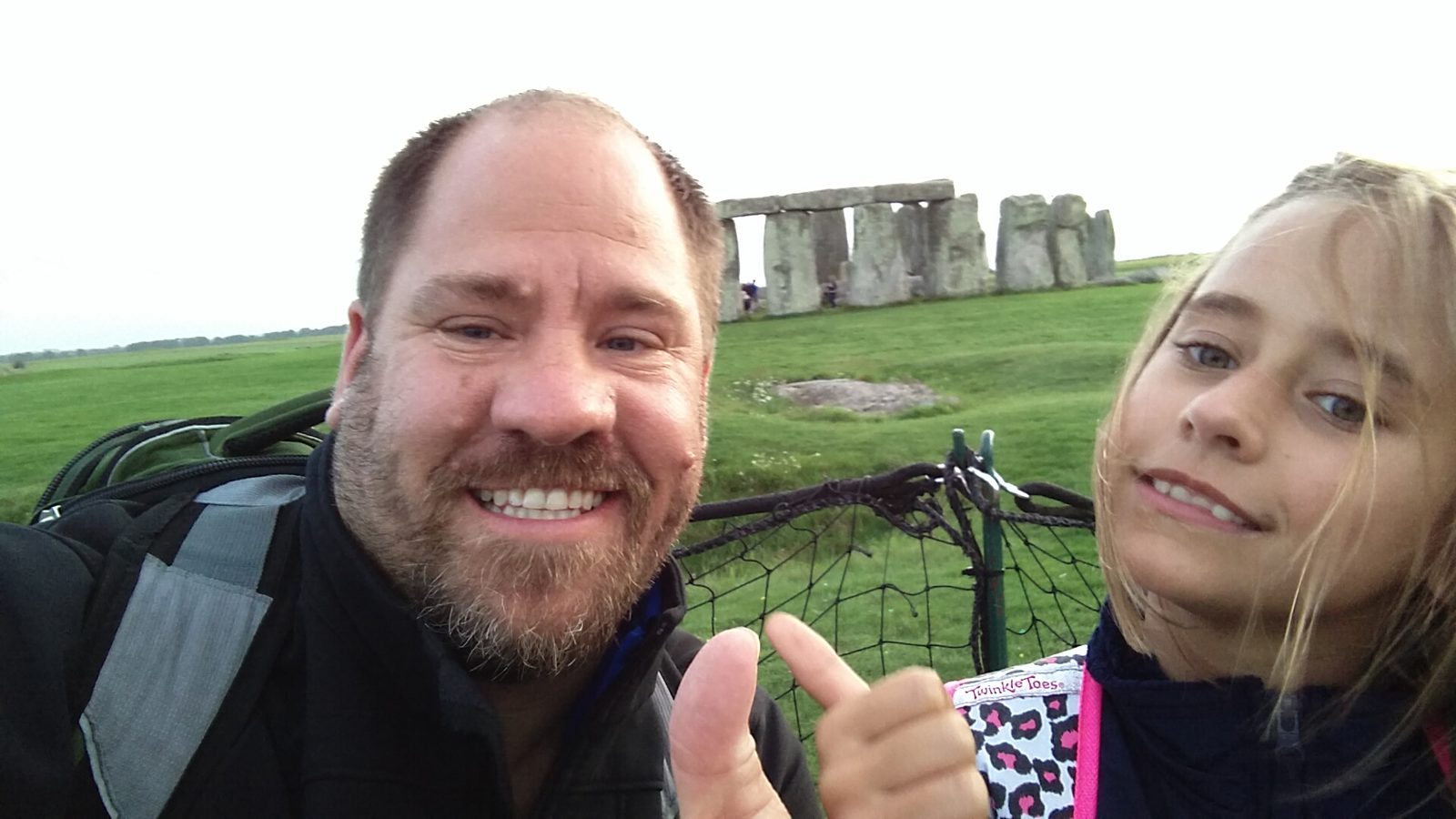 Lisa and me with Stonehenge behind us