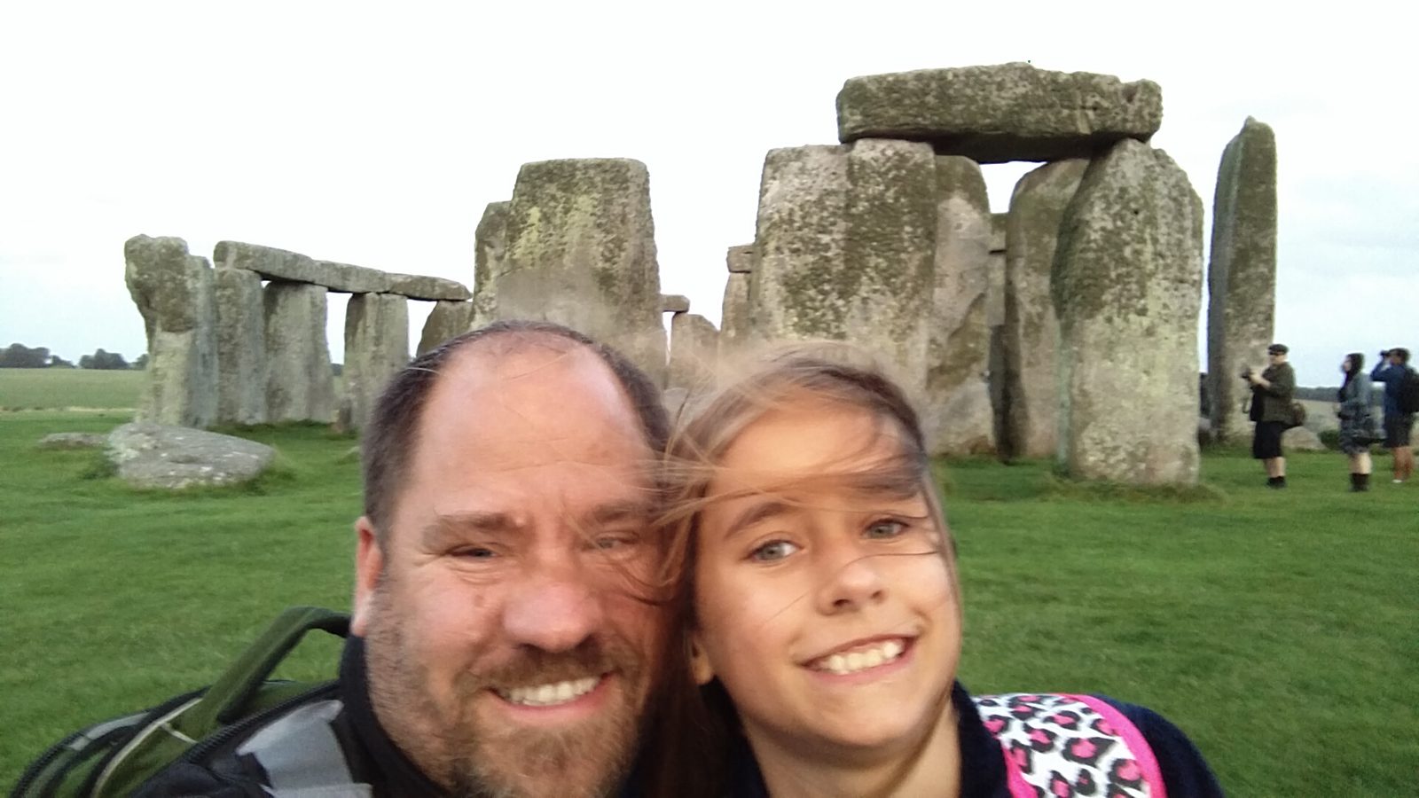 Lisa and me at Stonehenge after closing time