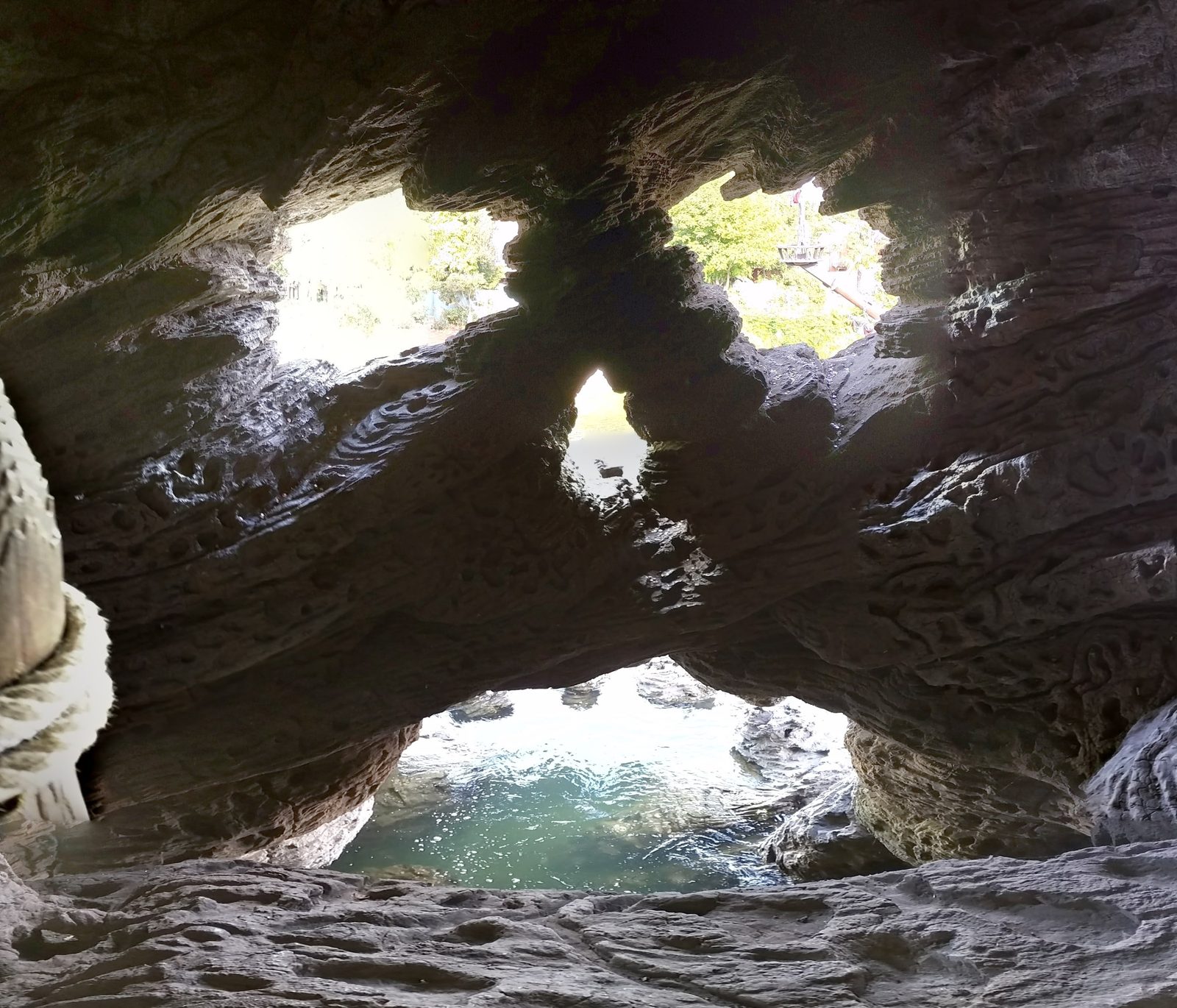 Skull rock from the inside