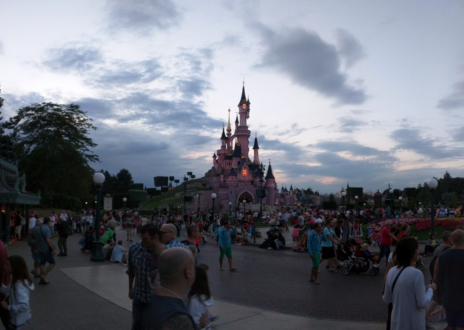 The castle at dusk, Disneyland Paris