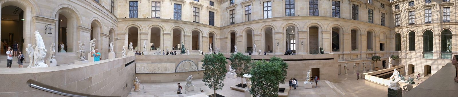 One of the sculpture courts at the Louvre