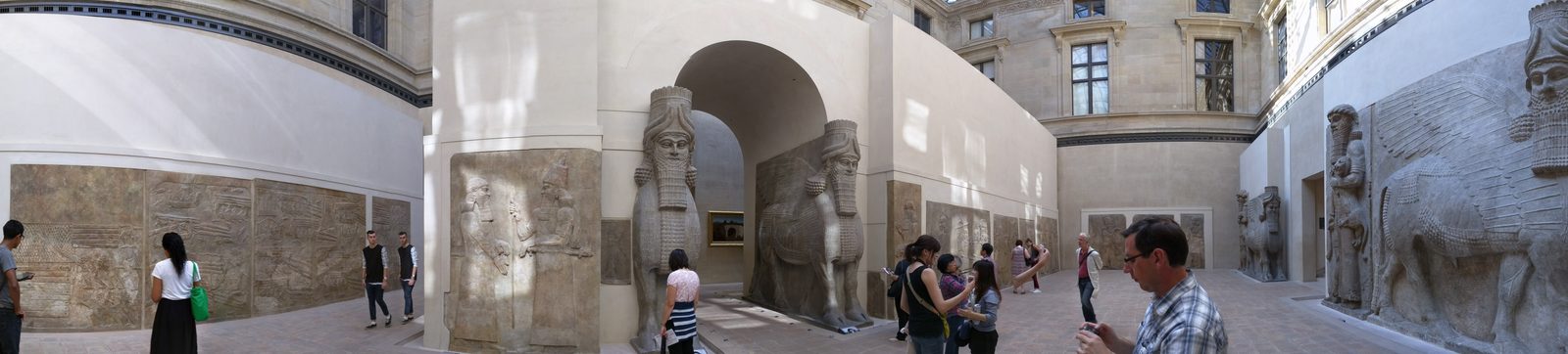The Assyrian winged bulls at the Louvre
