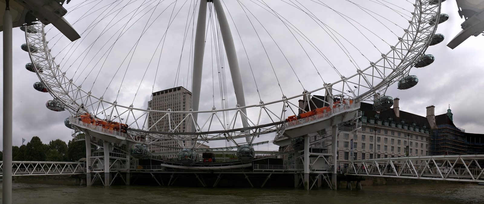 The London Eye from the riverbank