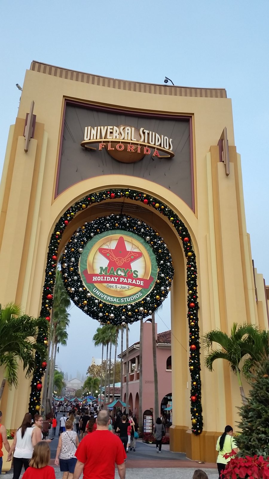 Under the Universal Studios Florida globe