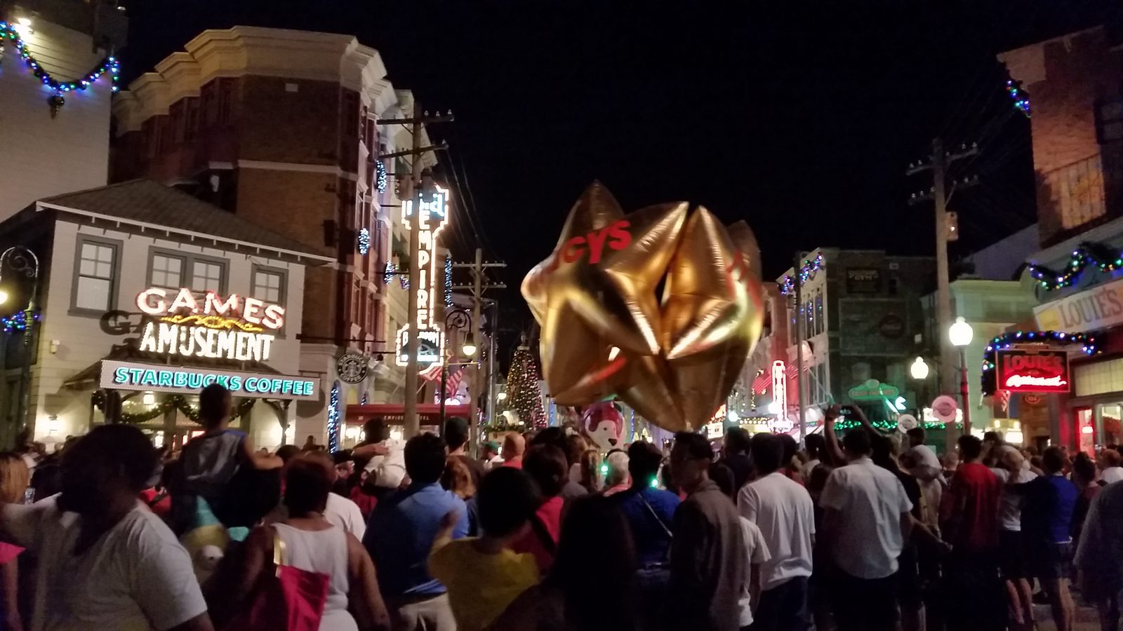 One of the holiday parade balloons