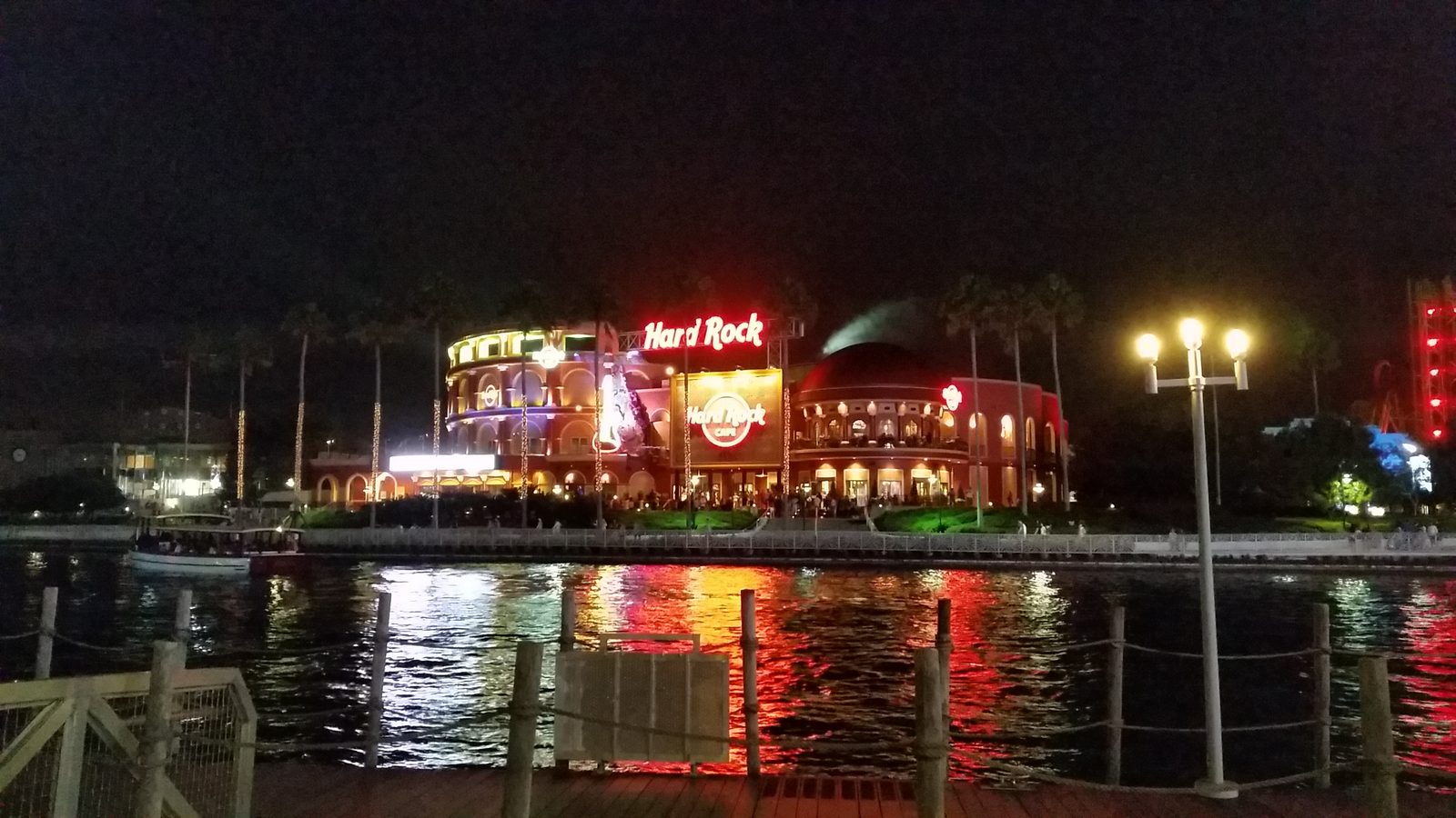 CityWalk lit up at night
