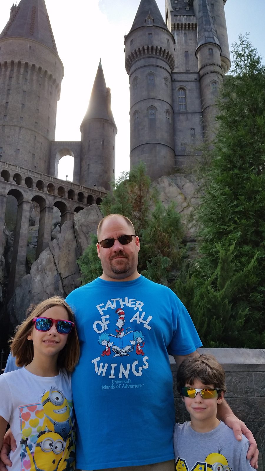 Below Hogwarts castle at Islands of Adventure