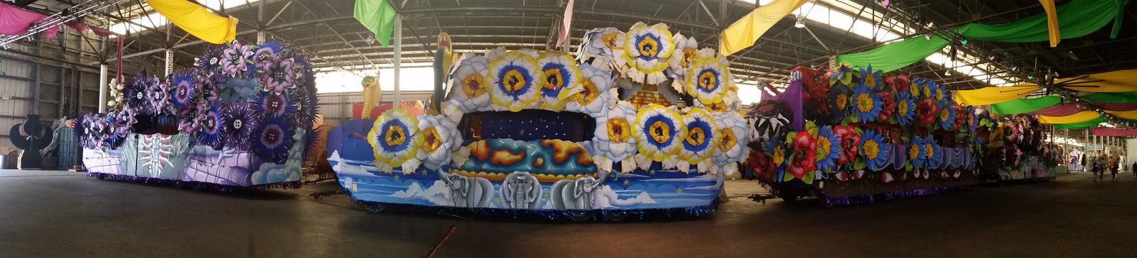 Arriving at Mardi Gras World
