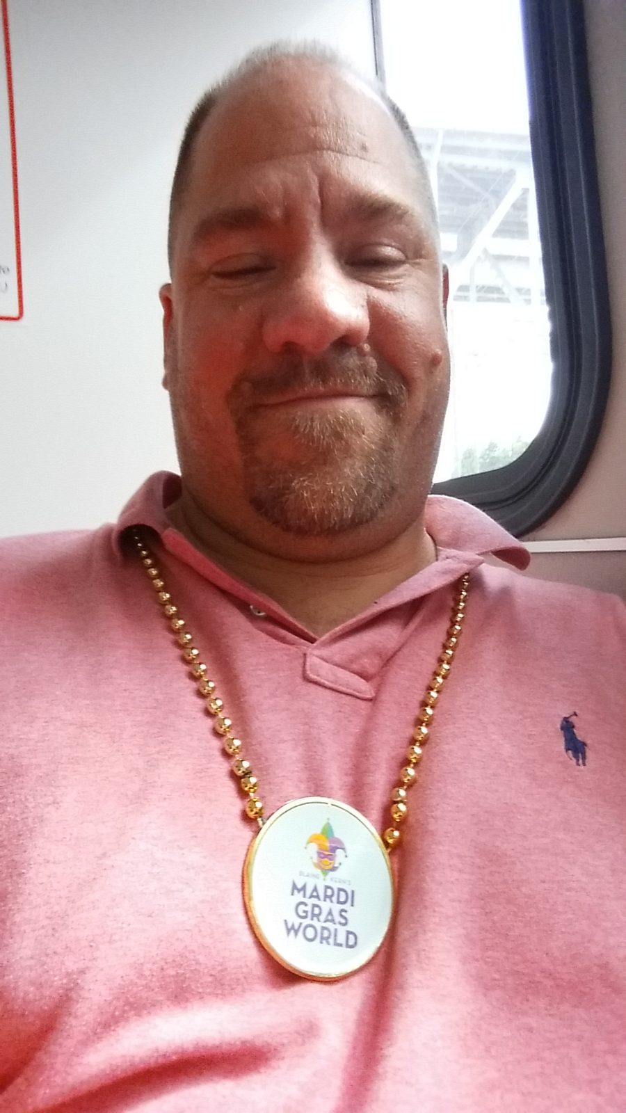 Me with my Mardi Gras doubloon