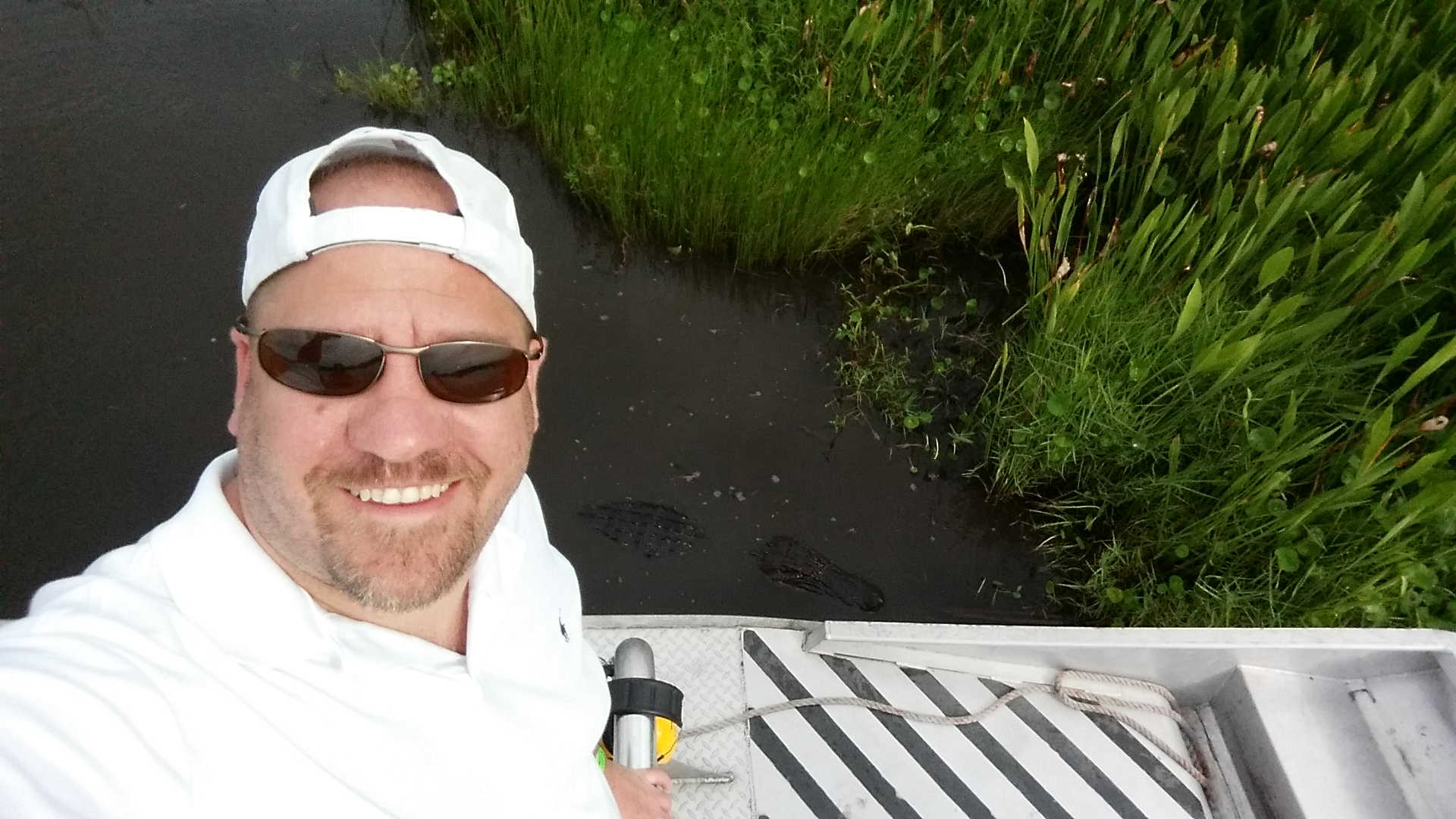 Out on the airboat into the swamp