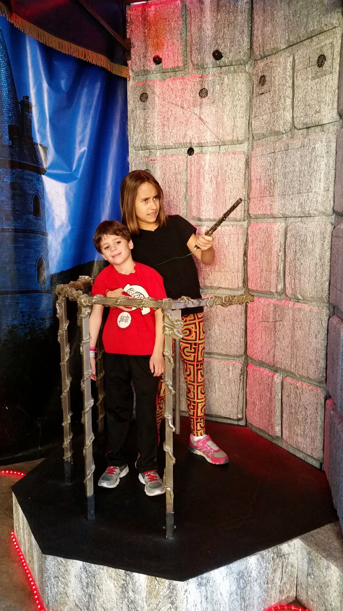 Thomas and Lisa casting spells at Kalahari